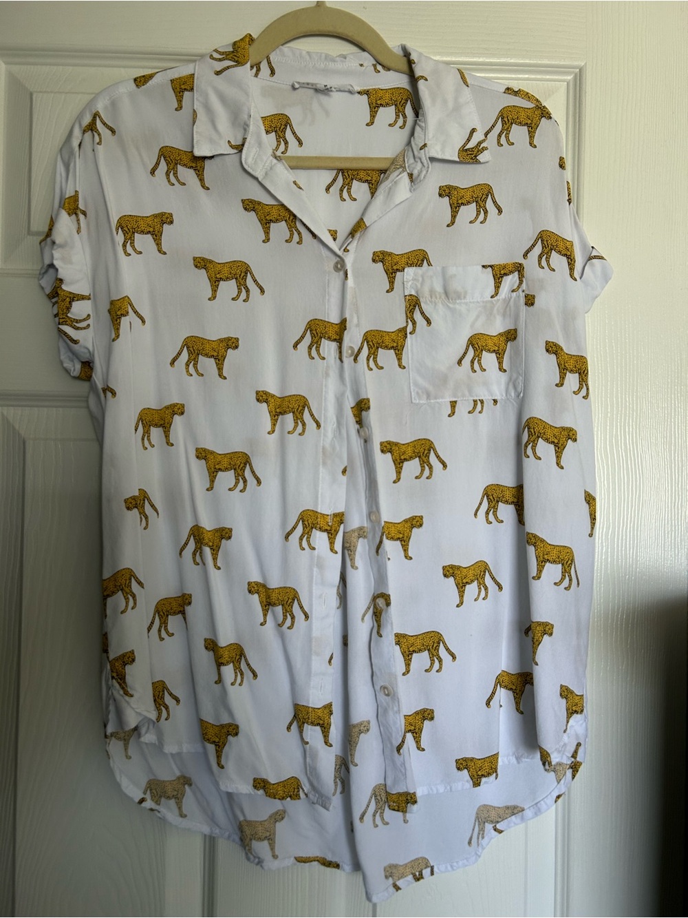 Jane and Delancey Cheetah 🐆 Button-Up Shirt
